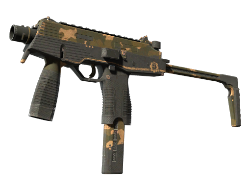 MP9 | Black Sand (Battle-Scarred)