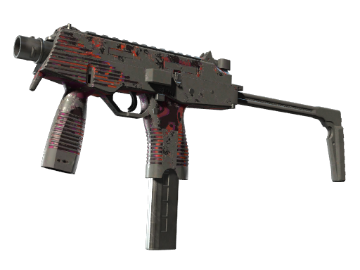 MP9 | Ruby Poison Dart (Battle-Scarred)