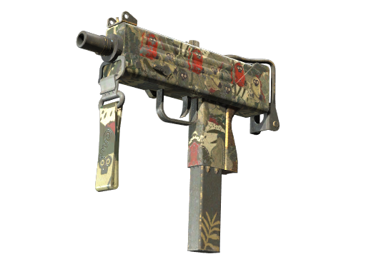 MAC-10 | Monkeyflage (Battle-Scarred)