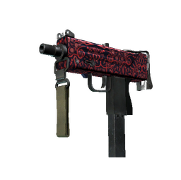 MAC-10 | Red Filigree (Minimal Wear)