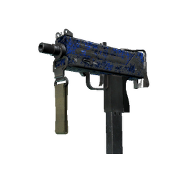 StatTrak™ MAC-10 | Lapis Gator (Battle-Scarred)