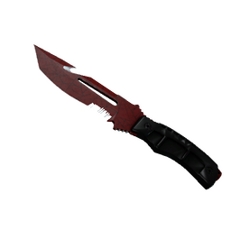 ★ StatTrak™ Survival Knife | Crimson Web (Well-Worn)
