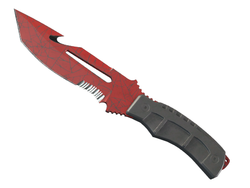 ★ StatTrak™ Survival Knife | Crimson Web (Well-Worn)