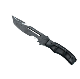 ★ Survival Knife | Night Stripe (Battle-Scarred)