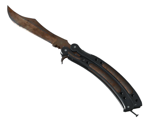 ★ Butterfly Knife | Rust Coat (Battle-Scarred)