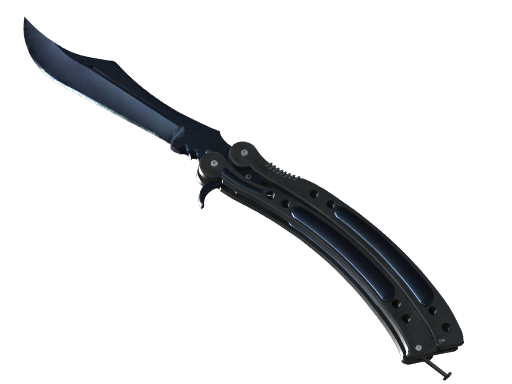 ★ StatTrak™ Butterfly Knife | Blue Steel (Battle-Scarred)