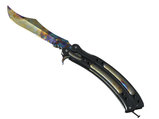 Item ★ Butterfly Knife | Case Hardened (Well-Worn)