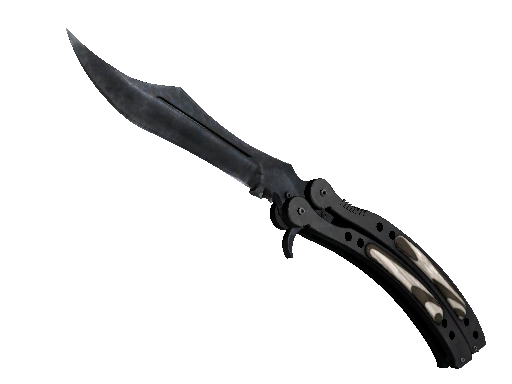 ★ Butterfly Knife | Black Laminate (Factory New)