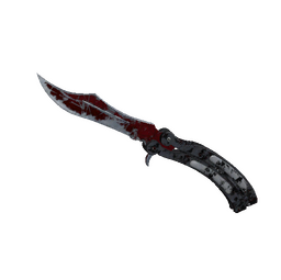 ★ StatTrak™ Butterfly Knife | Crimson Web (Battle-Scarred)