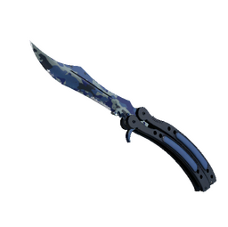 ★ StatTrak™ Butterfly Knife | Bright Water (Well-Worn)