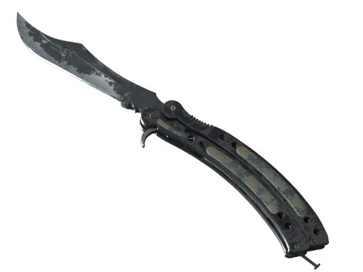 ★ Butterfly Knife | Night (Battle-Scarred)