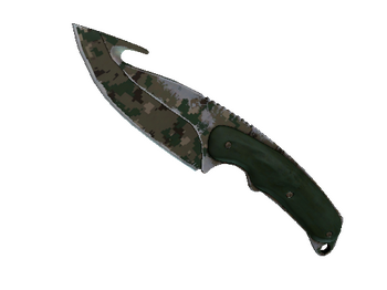 ★ StatTrak™ Нож с лезвием-крюком | Пиксельный камуфляж «Лес»