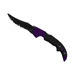 ★ StatTrak™ Falchion Knife | Ultraviolet (Well-Worn)