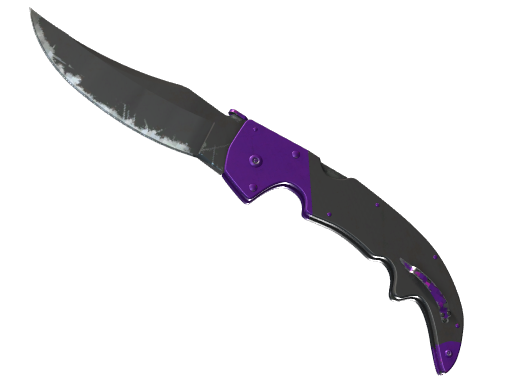 ★ StatTrak™ Falchion Knife | Ultraviolet (Well-Worn)