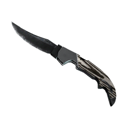 ★ StatTrak™ Falchion Knife | Black Laminate (Minimal Wear)