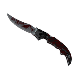 ★ Falchion Knife | Crimson Web (Battle-Scarred)