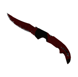 ★ Falchion Knife | Crimson Web (Well-Worn)