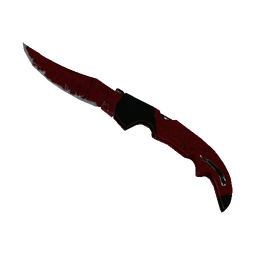 ★ StatTrak™ Falchion Knife | Crimson Web (Well-Worn)