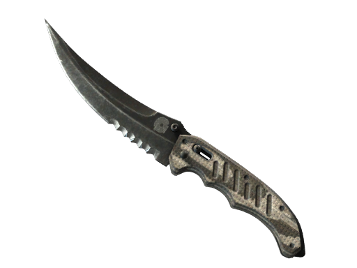 ★ Flip Knife | Black Laminate (Well-Worn)