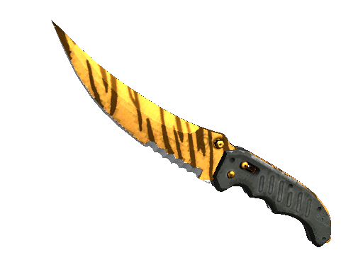 Image for the ★ Flip Knife | Tiger Tooth weapon skin in Counter Strike 2