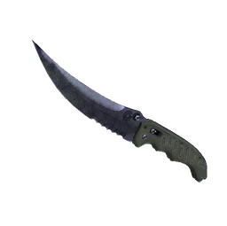 ★ StatTrak™ Flip Knife | Blue Steel (Well-Worn)