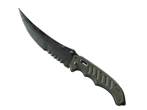 ★ Flip Knife | Damascus Steel (Battle-Scarred)