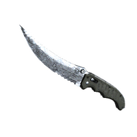 ★ Flip Knife | Damascus Steel (Well-Worn) icon