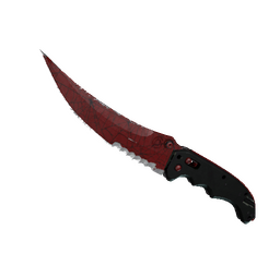★ StatTrak™ Flip Knife | Crimson Web (Well-Worn)