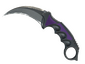 ★ StatTrak™ Karambit | Ultraviolet (Well-Worn)