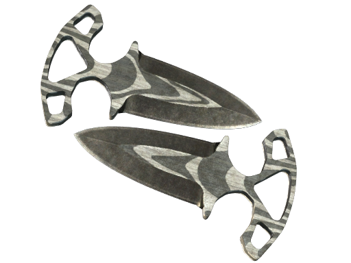 ★ Shadow Daggers | Black Laminate (Battle-Scarred)