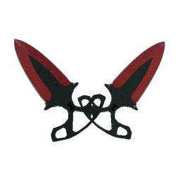 ★ Shadow Daggers | Crimson Web (Well-Worn)