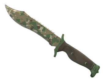 ★ StatTrak™ Нож Боуи | Пиксельный камуфляж «Лес»