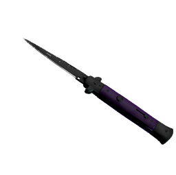 ★ Stiletto Knife | Ultraviolet (Well-Worn)