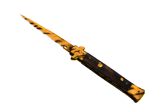 ★ StatTrak™ Stiletto Knife | Tiger Tooth (Factory New)