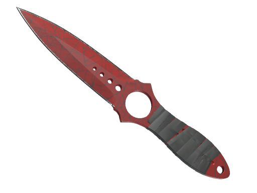 ★ Skeleton Knife | Crimson Web (Well-Worn)