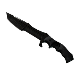 ★ StatTrak™ Huntsman Knife | Black Laminate (Battle-Scarred)