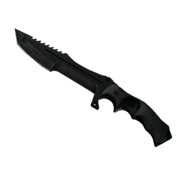 ★ StatTrak™ Huntsman Knife | Black Laminate (Well-Worn)