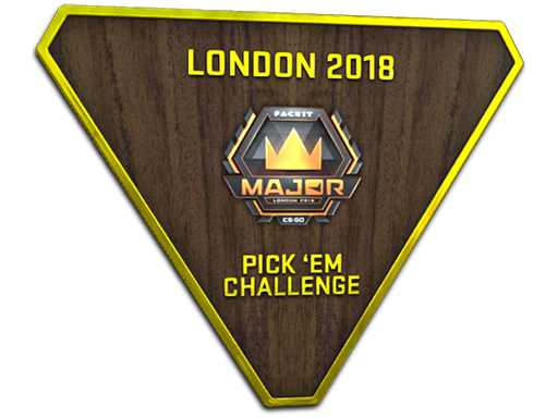Gold London 2018 Pick'Em Trophy