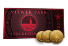 Stockholm 2021 Viewer Pass + 3 Souvenir Tokens