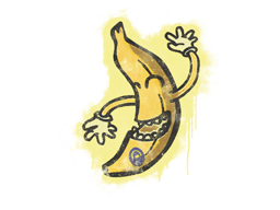 Запечатанный граффити | Банан