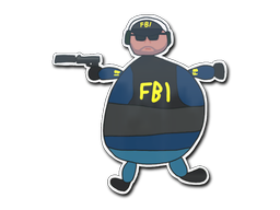 Pegatina | FBI mal dibujado