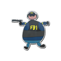 Sticker | Poorly Drawn FBI image 120x120