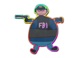 Sticker | Poorly Drawn FBI (Holo)