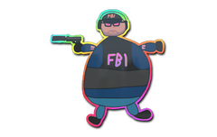 Sticker | Poorly Drawn FBI (Holo)