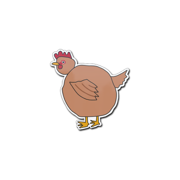 Sticker | Poorly Drawn Chicken image 360x360