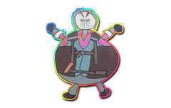 Sticker | Poorly Drawn Bloody Darryl (Holo)