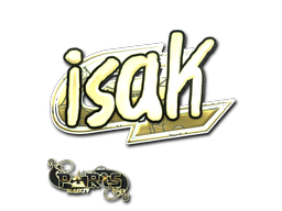 Samolepka | isak (zlatá) | BLAST.tv Paris 2023
