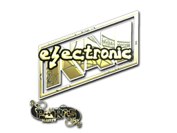 Sticker | electronic (Gold) | Paris 2023