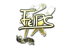 Sticker | felps (Gold) | Paris 2023