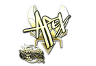 Sticker | apEX (Gold, Champion) | Paris 2023